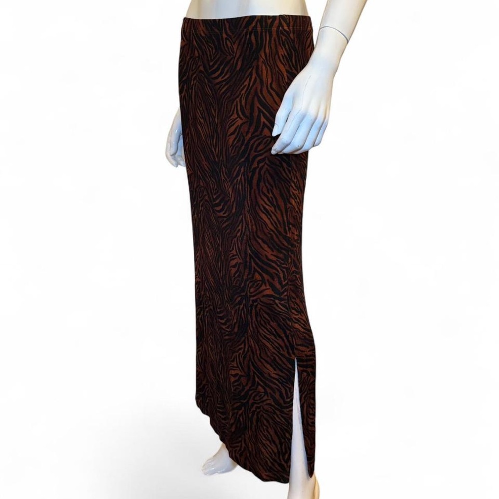Vintage Tiger Print Maxi Skirt